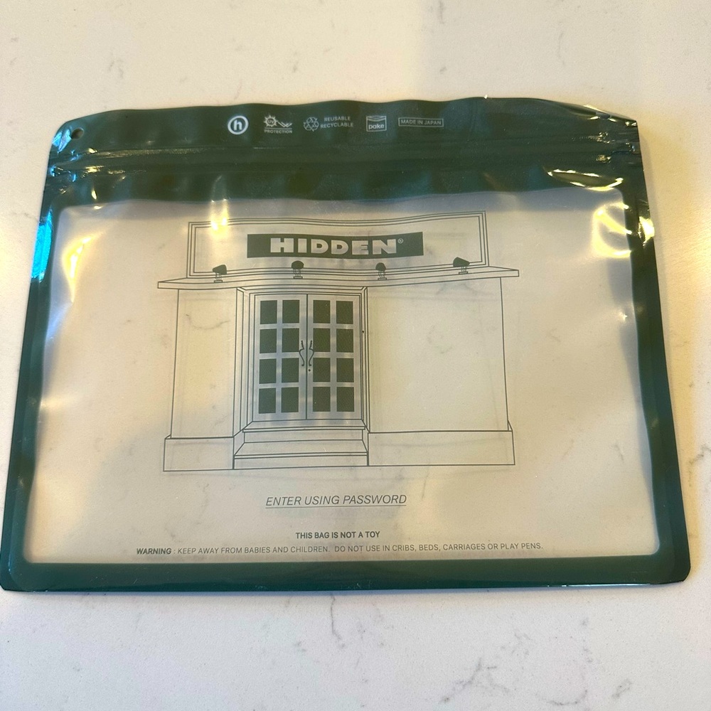 Hidden toiletry accessory reusable travel bag pouch